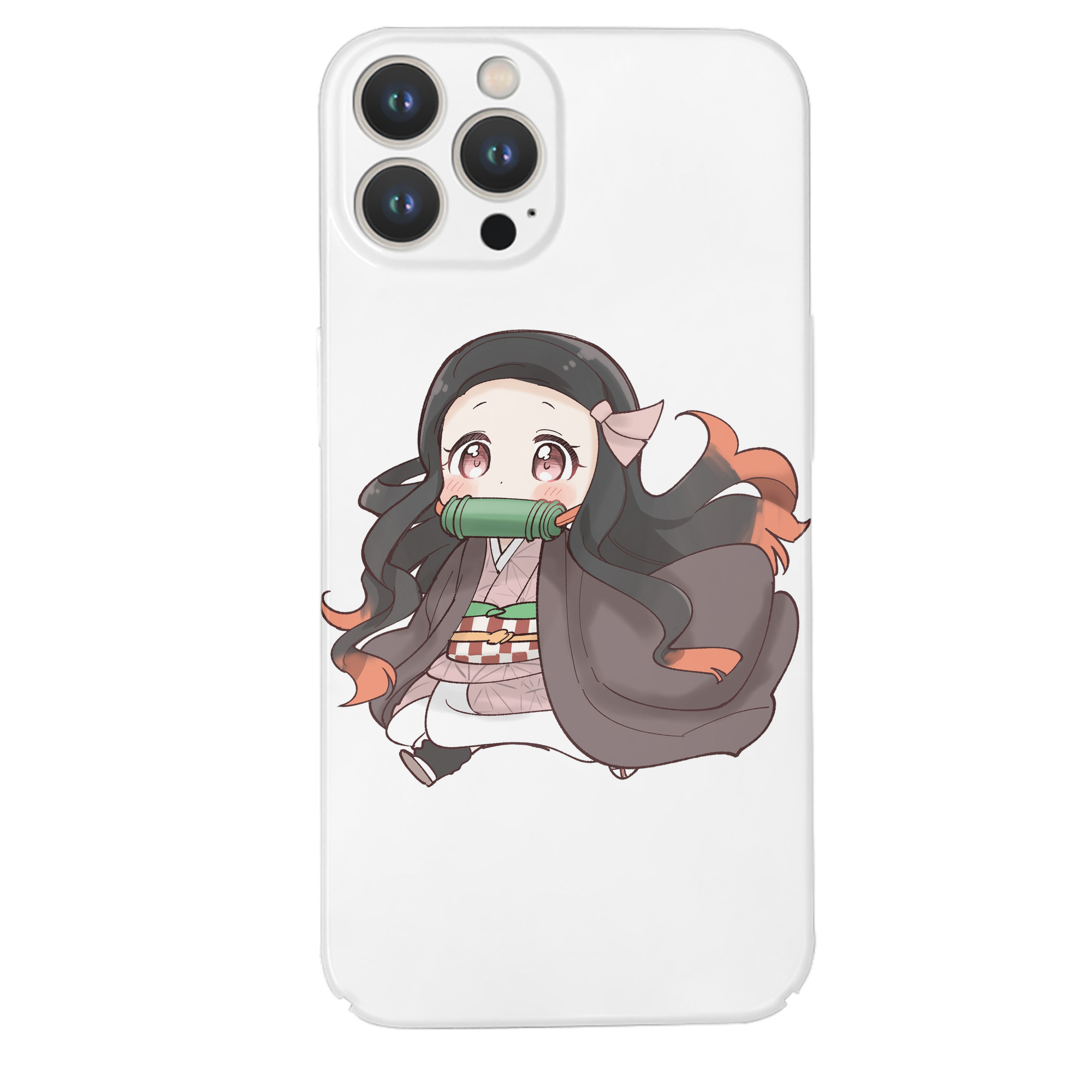 （画像用） 鬼滅の刃（きめつのやいば）竈門 禰󠄀豆子／かまど ねずこ Kamado Nezuko 【iPhone 14シリーズ対応】ハードケース
